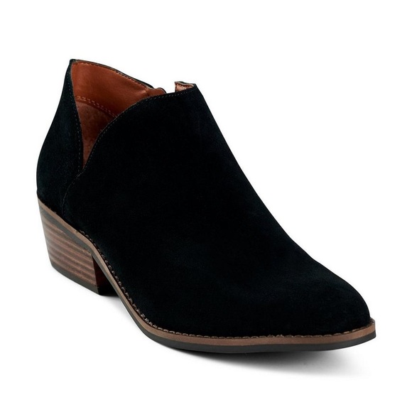 Lucky Brand Shoes - Lucky Brand Women's Fenley Ankle Bootie Size 8 Black Suede Boho RL LV Boots